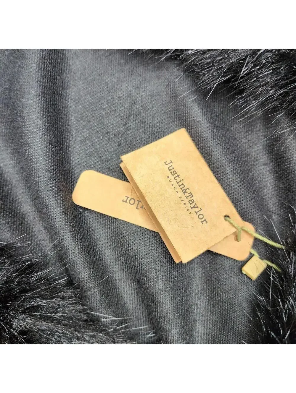 NWT Justin & Taylor Fringed Shawl Black - Flawed - See photos